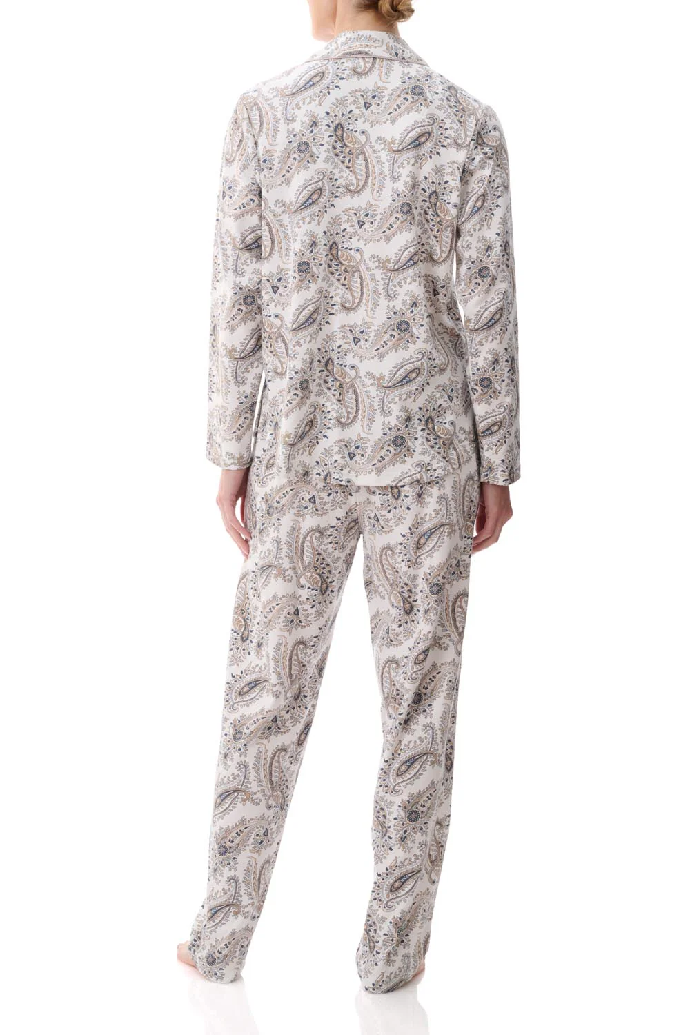 Laurie Navy Mocha long pyjama