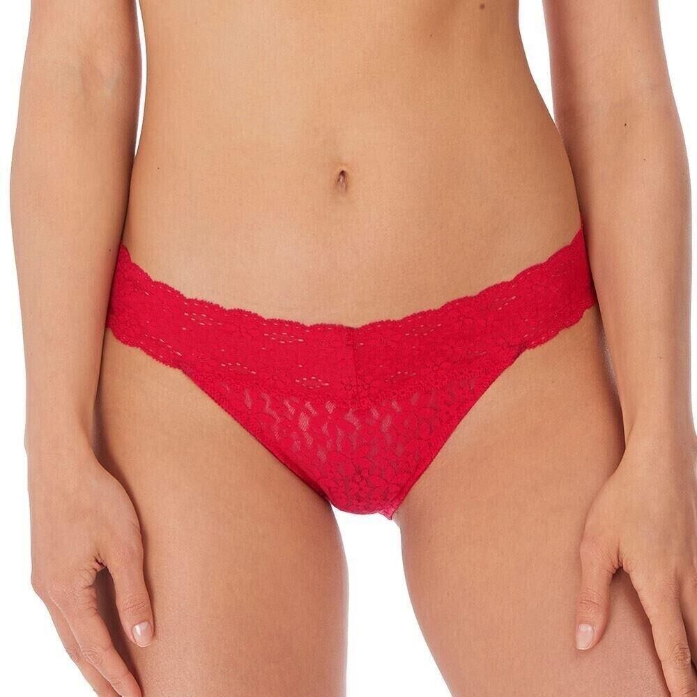 Halo Lace Red Bikini Brief